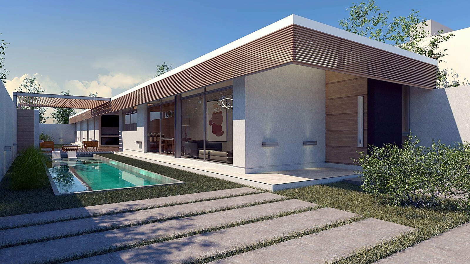 Casa 17, vivienda en Neuquén: render del proyecto