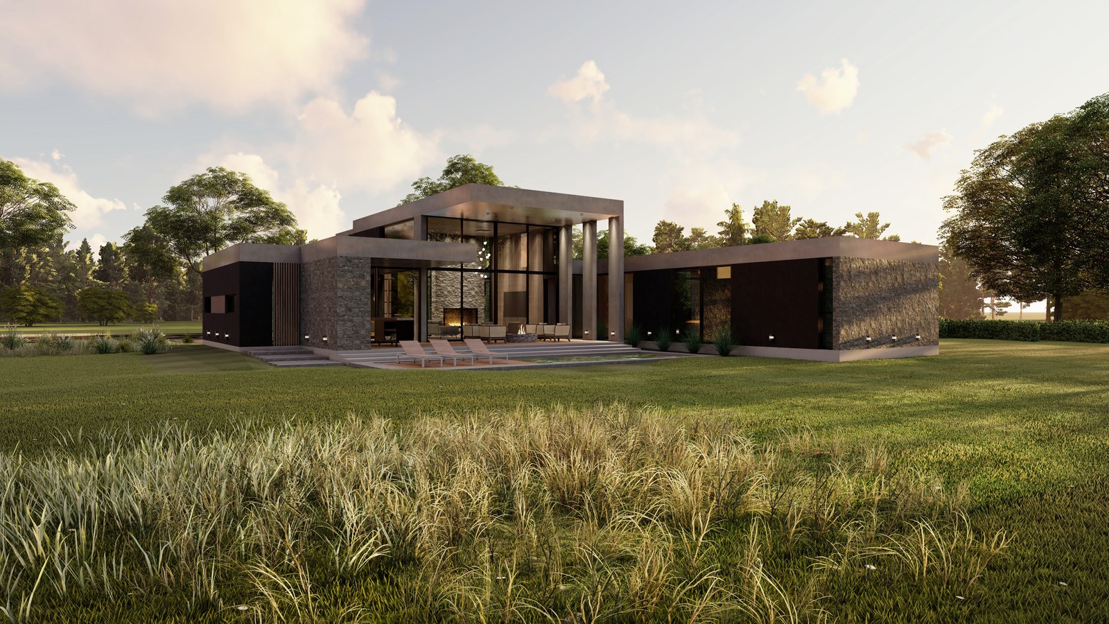 Casa Canales MG, vivienda en Neuquén: render del proyecto