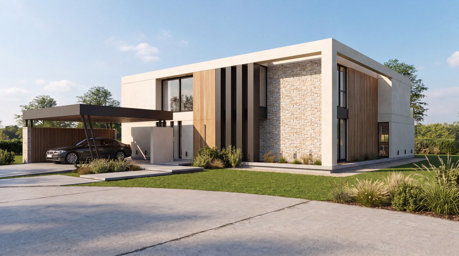 Casa Canales VCH, vivienda en Neuquén: render del proyecto