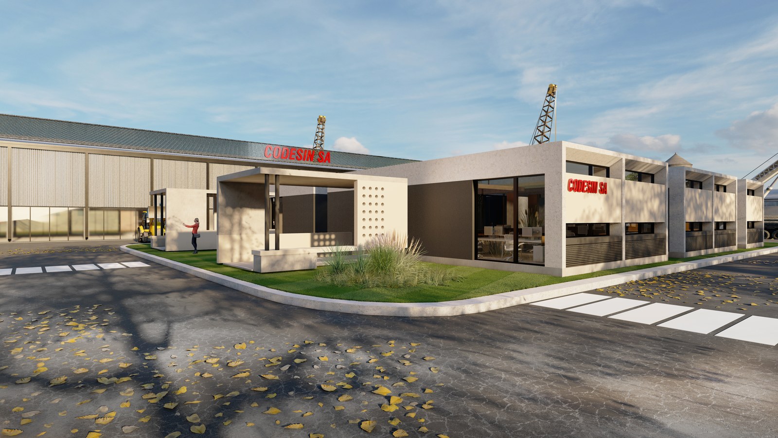 Codesin, edificio industrial en Neuquén: render del proyecto