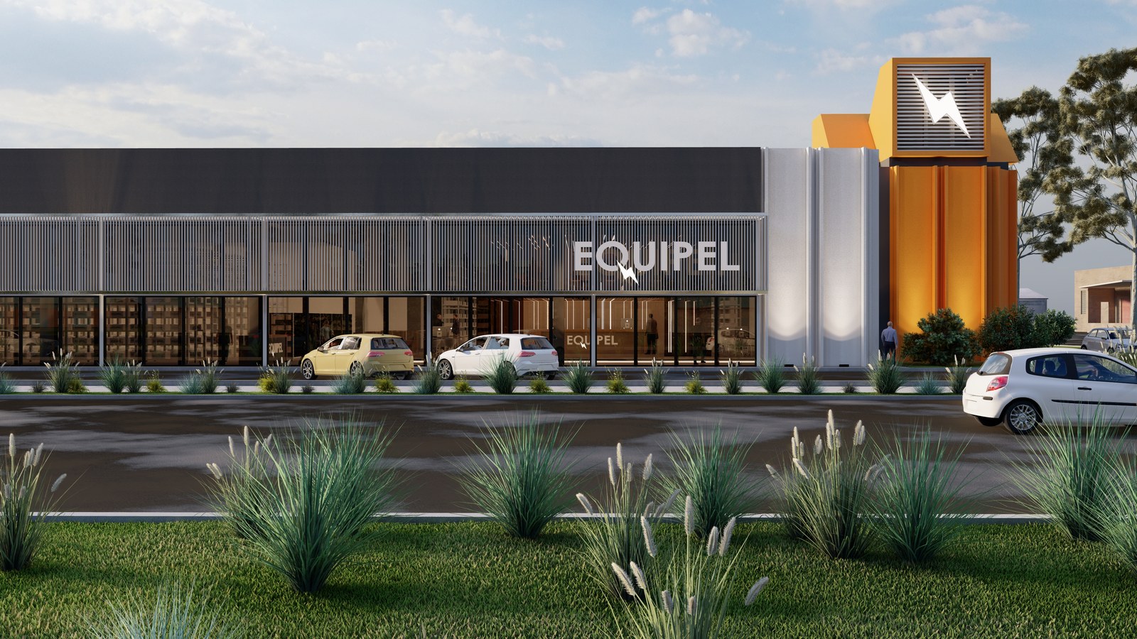 Equipel, edificio industrial en Neuquén: render del proyecto