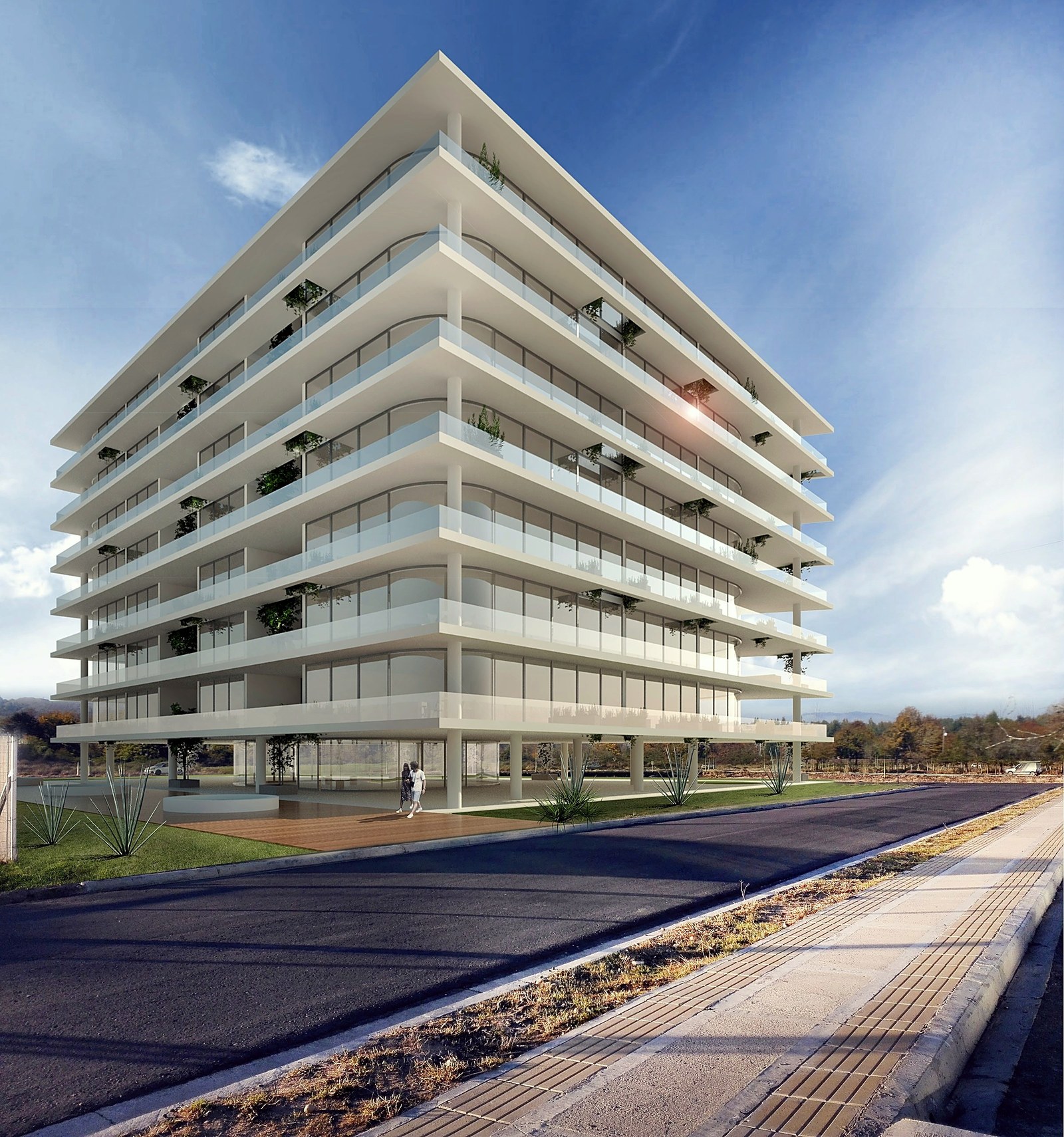 Isla 132, edificio en Neuquén: render del proyecto